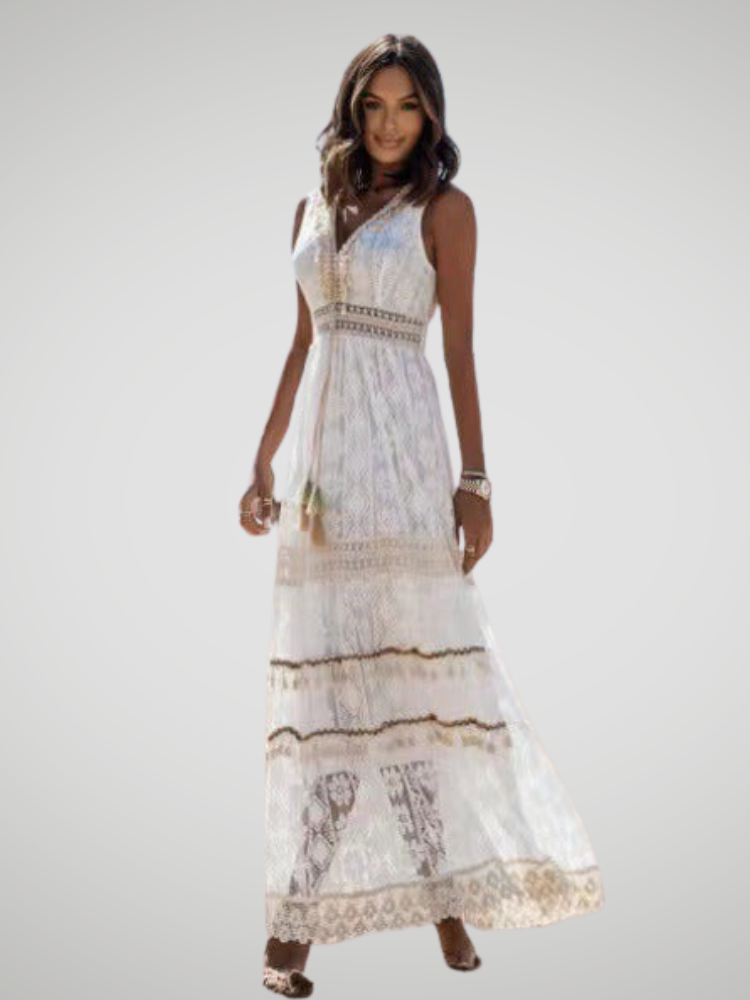 Linda - Robe Bohème Élégante