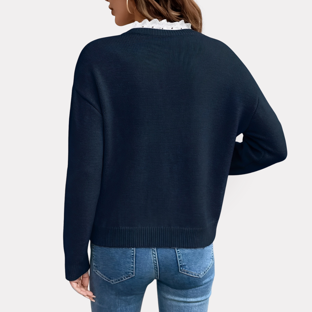 Vera - Élégante Blouse En Dentelle