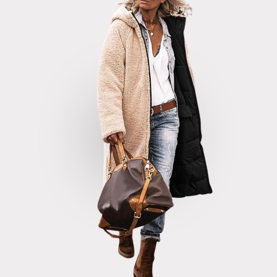 Anny - Manteau Réversible Élégant