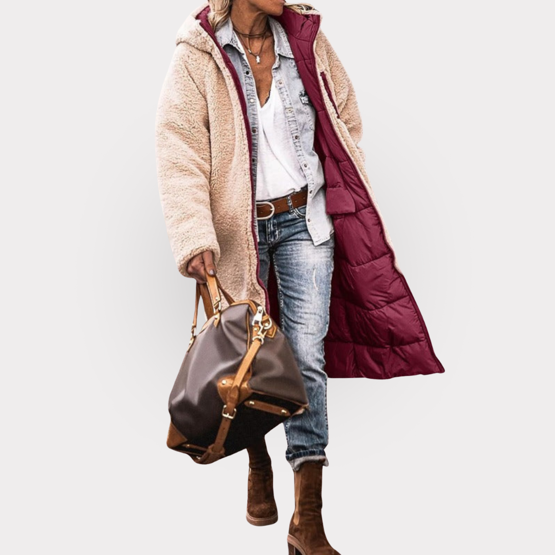 Anny - Manteau Réversible Élégant